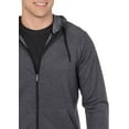 thumbnail image 3 of Tri Moutnain Men's Tri Blend French Terry Hoodie Kangaroo Pocket Zip Sweatshirt 2x 3x 4x, 3 of 7