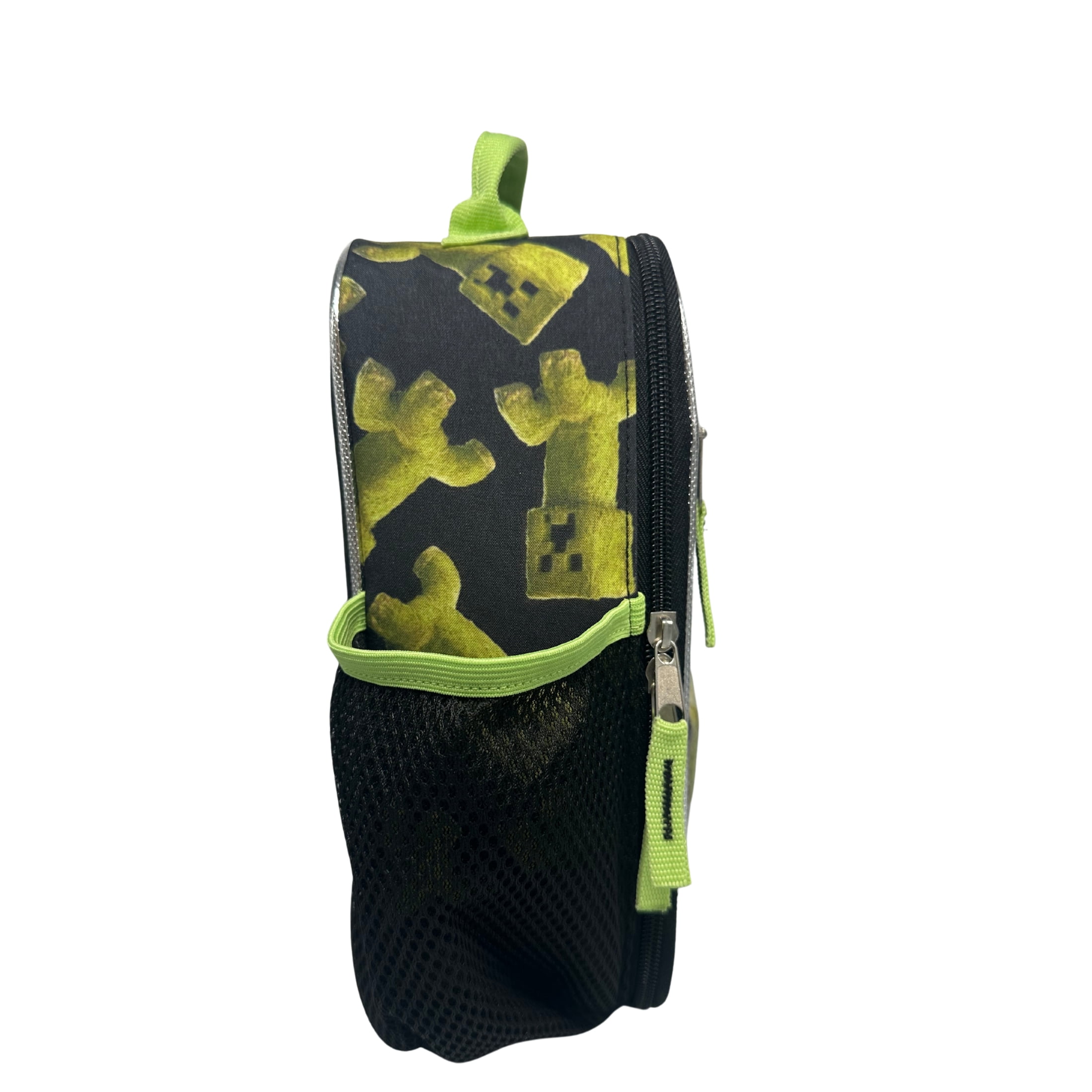Minecraft Angry Mob Polyester Reusable Lunch Kit, Black