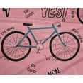 thumbnail image 5 of oneOone Polyester Spandex Medium Pink Fabric Bicycle Sewing Material Print Fabric By The Yard 56 Inch Wide, 5 of 6
