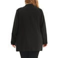thumbnail image 4 of Agnes Orinda Women's Plus Size Blazers Lapel Button with Pockets Work Jackets Blazer 2X Black, 4 of 7