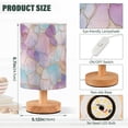 thumbnail image 2 of Yayeee Table Lamp for Bedroom Nightstand LED Portable Bedside Warm Light, Watercolor Marble Pattern, 2 of 7