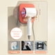 thumbnail image 2 of Estante de almacenamiento para secador de pelo, soporte plegable para colgar en la pared, colgador para secador de pelo para baño y hogar, 2 of 5