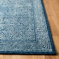 thumbnail image 3 of SAFAVIEH Capri Blair Diamond Wool Area Rug, Navy, 7' x 7' Square, 3 of 10