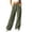 Army Green, variant on ClodeEU Women's Drawstring Elastic High Waist Wide Leg Corduroy Pants,Solid Color Loose Casual Trousers With Pockets ,Women's Plus L