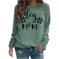 thumbnail image 1 of Gibobby Sudadera oversize mujer Sudadera suelta casual de manga larga con cuello redondo para mujer blusa grande de manga larga(Verde,G), 1 of 4