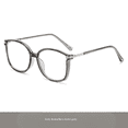 thumbnail image 3 of Cat Eye Reading Glasses for Women with Light Sensitive Photochromic Lenses Blue Light Blocking Readers PC Frame,Magnification 3.0x, gray, 3 of 11