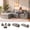 Gray, variant on Cubente 108" Cloud Sectional Couch, Boneless Couch, L Shaped Couch with Ottoman, Chenille Modular Sofa for Living Room