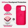 thumbnail image 4 of Soft Silicone for iPhone 15 Pro Max Case, [Military Shockproof Protection] Anti-Scratch Microfiber Lining Flexible Bumper iPhone 15 ProMax Case, Ultra Slim Thin Cover, 6.7 inch, (Hot Pink), 4 of 14