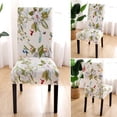 thumbnail image 3 of Dining Chair Covers Set of 6 Stretch Spandex Dining Room Chair Covers Parsons Chair Slipcovers Dining Chair Protector Anti-dust Chair Seat Protector for Dining Room Hotel, Kitchen, Party, 3 of 6