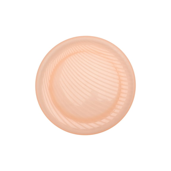 Mainstays - Pink Round Plastic Swirl Pattern Plate, 10.5 inch