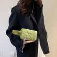 thumbnail image 1 of Bolsa Bolso de mano acolchado con estampado de flores para mujer Mini billetera con cremallera (verde) Ehuebsd Nuevos Originales, 1 of 6