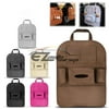 Beige Car Seat Back Storage Bag Organizer Multi-Pocket Travel iPad iPhone Holder