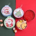 thumbnail image 3 of Latas navideñas para galletas, cajas de lata para dulces, caja de hojalata de Navidad, caja de lata personalizada con forma Irregular de muñeco de nieve de Papá Noel, 3 of 4