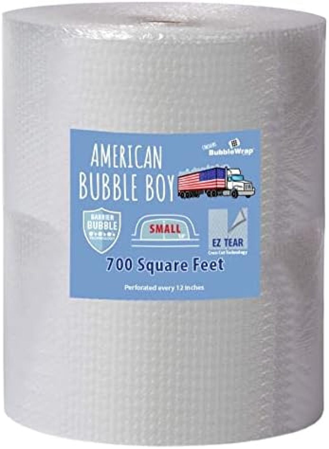 Small Bubble Wrap, (24" Wide, 700 Square Feet)