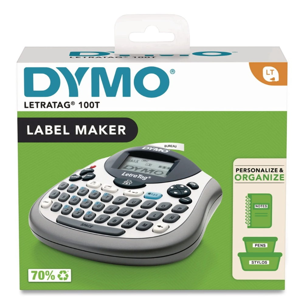 DYMO 2174540 LetraTag 100T 2 Line 6.7 in. x 2.8 in. x 5.7 in. Label Maker