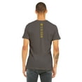 thumbnail image 3 of Daxton Adult Unisex Tshirt Michigan Script with Vertical on the Back, Charcoal Gold, S, 3 of 3