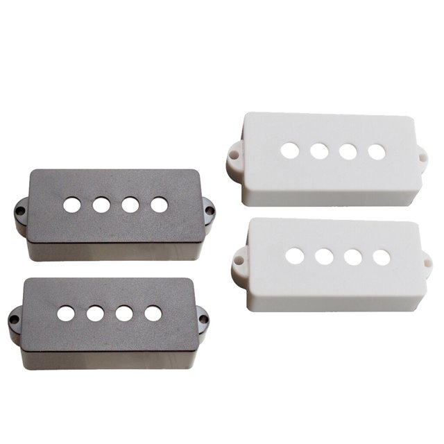 Baohd Electric Bass Open Pickup Cover for 4-String PB Bass Parts Black