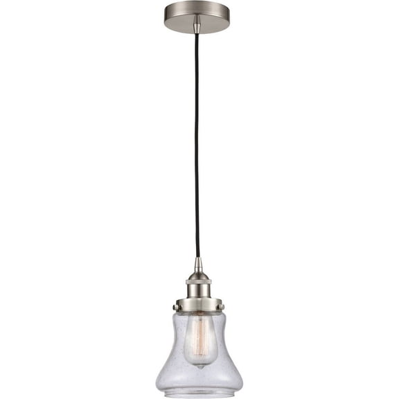 616-1PH-SN-G194 Innovations Lighting Bellmont - 1 Light Mini Pendant In Industrial Style-10 Inches Tall and 6.25 Inches Wide-Brushed Satin Nickel