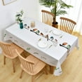 thumbnail image 1 of Fall Sunflower Vinyl Tablecloth Rectangle Plastic PVC Oilcloth Tablecloths Wipeable Table Cloth Cover for Foot Folding Tables Kitchen Dining Room Table Crafting x, 1 of 7