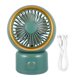 thumbnail image 2 of Portable USB Recharging Fan with ABS Material for Home Green Color Lightweight Compact, 2 of 3
