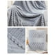 thumbnail image 5 of Manta de forro polar suave 70x100cm - manta gruesa y mullida para cama, sofá y siesta, diseño a rayas en beige, gris, verde, azul, caqui, rosa, 5 of 6