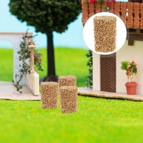LEORX 4Pcs Small Hay Bales For Table Decoration Golden Color Diy Enthusiasts Rustic Elegance