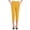 Yellow, variant on Utoimkio Women's High Waist Capri Trousers,Comfort Pull-On Pants with Button Accents