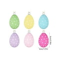 thumbnail image 3 of Easter Colored Egg Set, 2.36 inch Wooden Vintage Style Spray Decor, Scattered Holiday Themed Beauty for Spring Season, 3 of 6