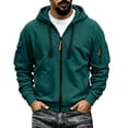 thumbnail image 2 of Trikvn Men's Full Zip Hoodies Sweatshirts Long Sleeve Casual Athletic Jackets with Arm Zipper Pockets Outdoor Hiking Workout Activewear Winter Coats Relaxed Fit Outerwear, 2 of 5