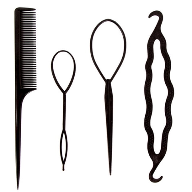 Hair Loop Styling Tool para niños pequeños, niñas, mujeres Ponytail Braiding Hair Accessorie
