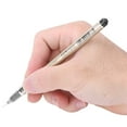 thumbnail image 2 of Bolígrafo de tinta de gel de 12 piezas, bolígrafo de recarga de gran capacidad de 0,5mm, papelería para estudiantes, suministros de oficina, negro, 2 of 5
