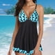 thumbnail image 2 of MKLEKYY Trajes De Baño mujer Natacion 2023 New Tankini Swimwear Fixed Print Split Size Women'S Swimwear, 2 of 6