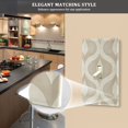 thumbnail image 5 of Yayeee Duplex Wall Plate 1-Gang 4.5"x2.7" Home Receptacle Light Switch Decorative Outlet Cover, Light Brown Pattern, 5 of 7