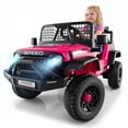 thumbnail image 1 of OLAKIDS 24V Ride on Car with Remote Control, Bluetooth, LED Lights, Horn, Spring Suspension, High/Low Speeds, Soft Start for Kids Aged 3+, 1 of 7