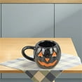 thumbnail image 5 of Ceramic Pumpkin Coffee Mug - 16oz Whimsical Halloween Tea Cup with Jack-O-Lantern Face, Festive Autumn Harvest Drinkware for Home & Office, 5 of 5