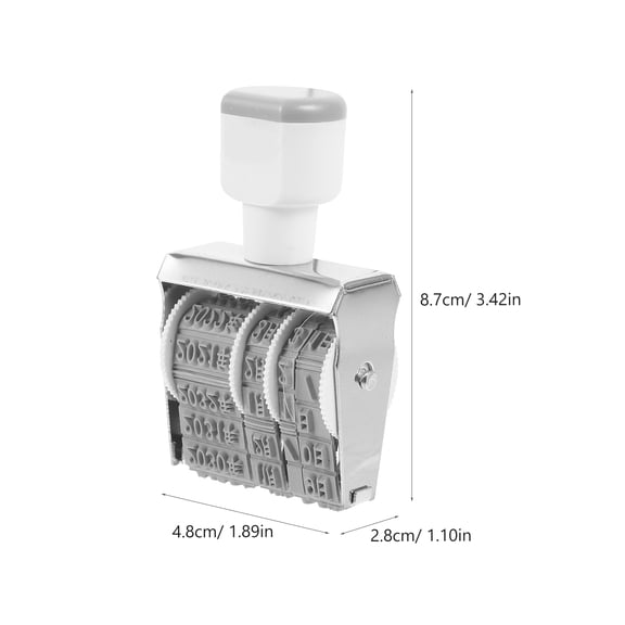HONMEET Small Portable Date Stamp Lightweight Handheld Date Stamper for Office Supply and Craft Use