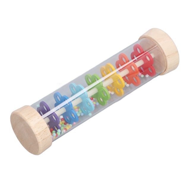 Juguete de Rain Rainmaker, Desarrollo Safe Sensorial Toy de Lluvia de Madera para Niños Pequeños