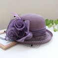 thumbnail image 4 of Yoyauz Kentucky Church Derby Dress Clock Hat Sweet Cute Floral Bucket Hat, 4 of 5