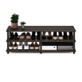 thumbnail image 4 of Furinno Tst No-tools 3-Tier Wide Shoe Storage Rack, Dark Brown/Black, 4 of 6