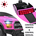 thumbnail image 2 of Camioneta Eléctrica Montable para Niños 12V Control Remoto Bluetooth Luces Sonidos Apta desde 3 Años - Rosa, 2 of 7