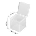 thumbnail image 2 of ZOENHOU 72 Pieces Plastic Storage Containers, Plastic Square Display Boxes with Lid, Clear Square Display Boxes for Beads, Buttons, Candies, 2.2 x 2.2 x 2.3 Inch, 2 of 6