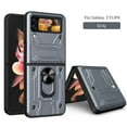 thumbnail image 1 of Cowithday Case for Samsung Galaxy Z Flip5 with Camera Cover & Kickstand, Slide Lens Protection 360°Rotate Ring Hybrid Rugged Bumper Shockproof Case Cover for Samsung Z Flip 5 5G 6.7" 2023, Gray, 1 of 1