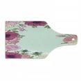 thumbnail image 1 of Anemone Flower Cutting Board, Pink Rose and Anemone Flowers Frame Lively Bridal Wedding Design, Tempered Glass Cutting and Serving Board, Wine Bottle Shape, Pink Green Apricot, by Ambesonne, 1 of 1