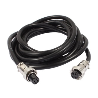 GX12 4 Pins Double Female Head Aviation Socket Connector