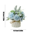 thumbnail image 3 of Kbndieu Artificial Flowers in Ceramic Vase, Fake Hydrangea Hand Bouquet and Vase, Faux Silk Flower Arrangements for Living Room, Dining Table, Office, Wedding, Hotel Banquet Home Decoration, 3 of 6