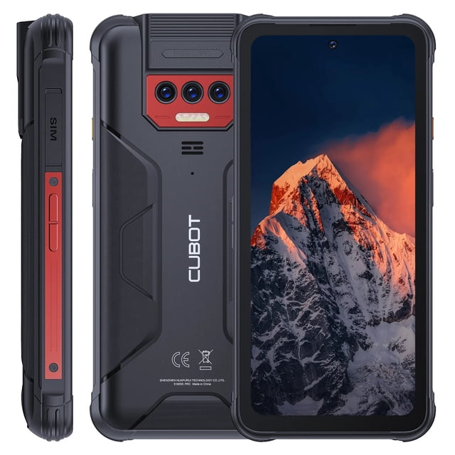 Smartphone Cubot KingKong 8 Rugged de 6 GB/256 GB, 10600 mAh, rojo