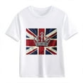 thumbnail image 4 of MKOSPLRT Patriotic Shirts for Boys Girls 2-13 Years Short Sleeve British Flag Shirts Crew Neck Union Jack Tee Shirts Gifts for Kids, 4 of 4