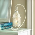 thumbnail image 2 of Zingz & Thingz 57070941 White Fancy Candle Lantern with stand, 2 of 2