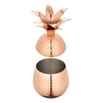 thumbnail image 4 of Bar Lux 2 oz Copper-Plated Stainless Steel Pineapple Tumbler - 2 1/2" x 2 1/2" x 4" - 1 count box, 4 of 10