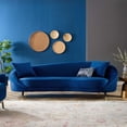 thumbnail image 2 of Modway Echo Performance Velvet Sofa in Navy, 2 of 5